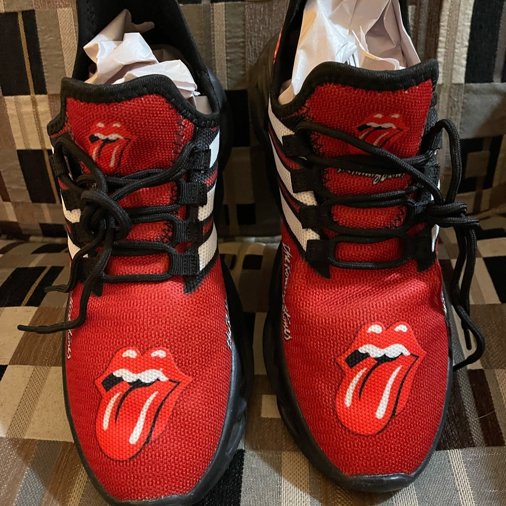 Unisex The Rolling Stones Shoes 41 Men’s:8.5 Womens:10 No Box ~ EUC ~Worn Once!